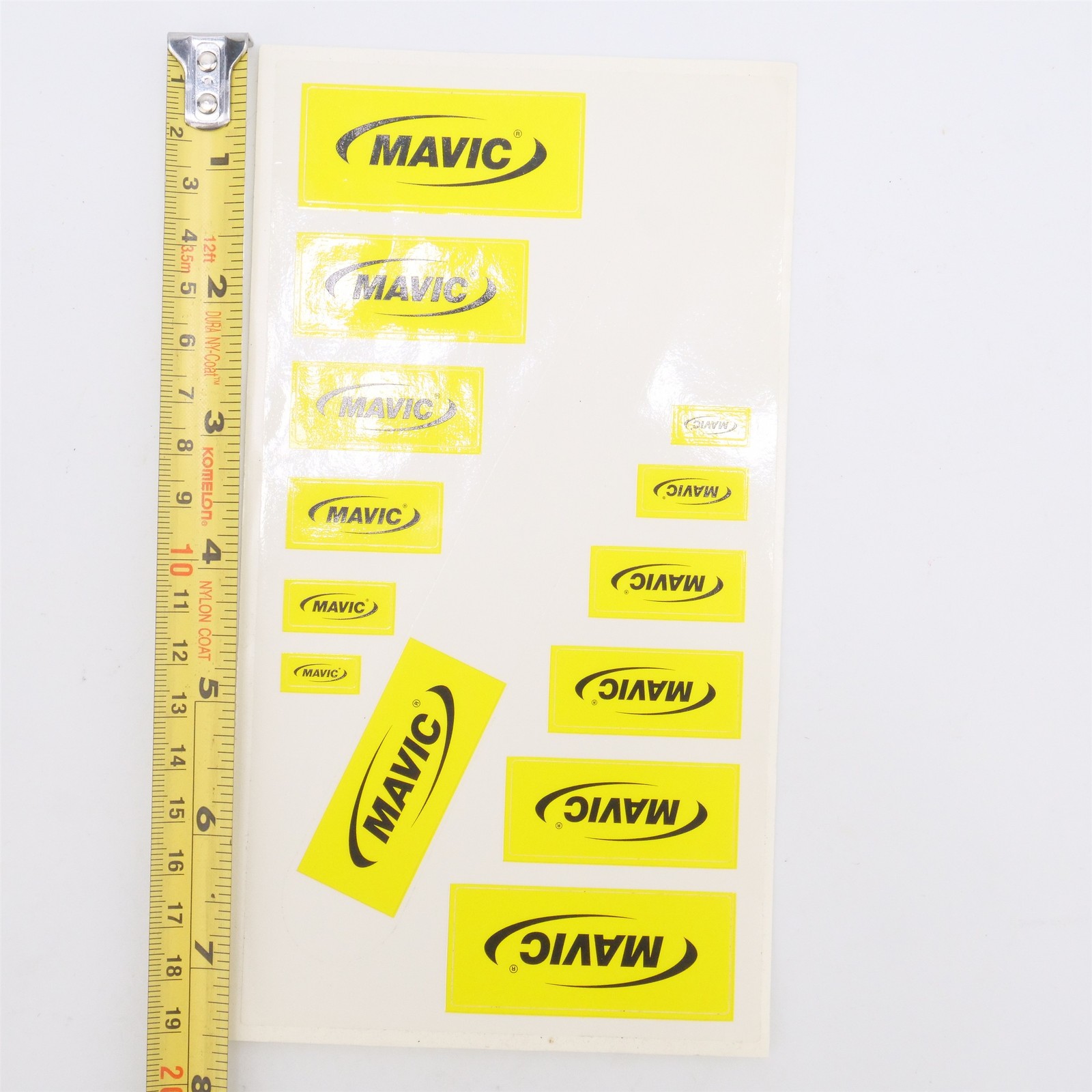 NOS Genuine Mavic Stickers Decals Rim Chainstay Yellow