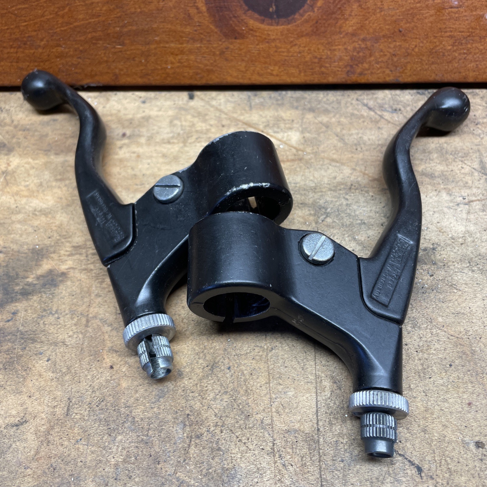 Vintage MAGURA Brake Lever Set 80s MTB Black RARE 22.2mm Klunker GERMANY