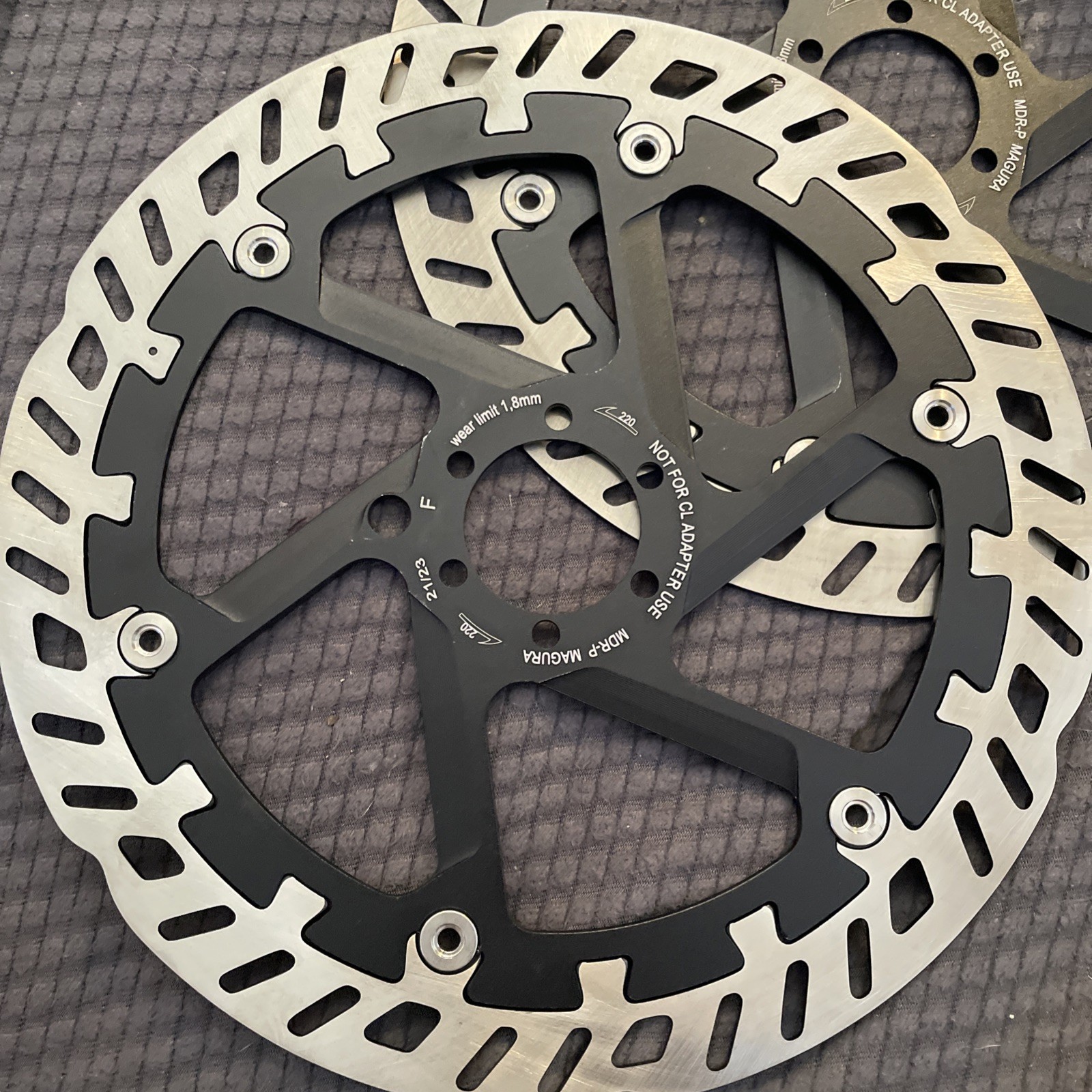 Pair Of magura mdr-p 220mm Brake Rotors