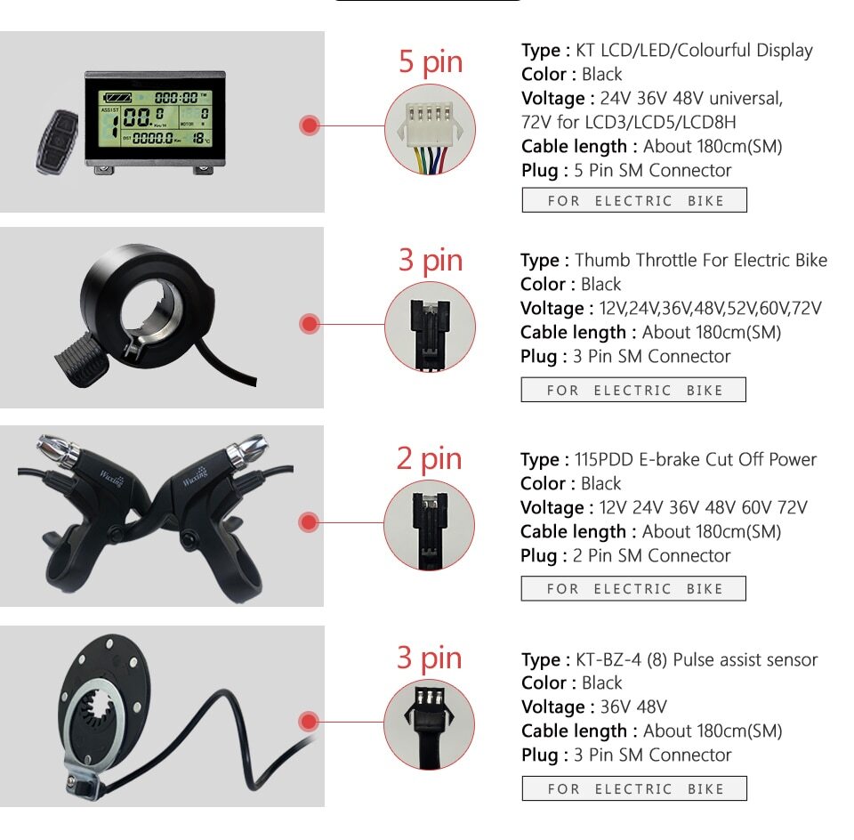 48V 2000W Ebike Rear Rotate Gearless Motor Conversion Kit 50A Controller Display