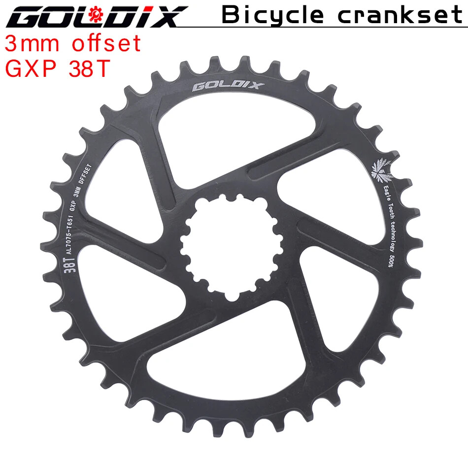 MTB Bike Chainring Chainwheel 0mm 3mm 6mm Offset 30T 38T SRAM 3Bolt Direct Mount