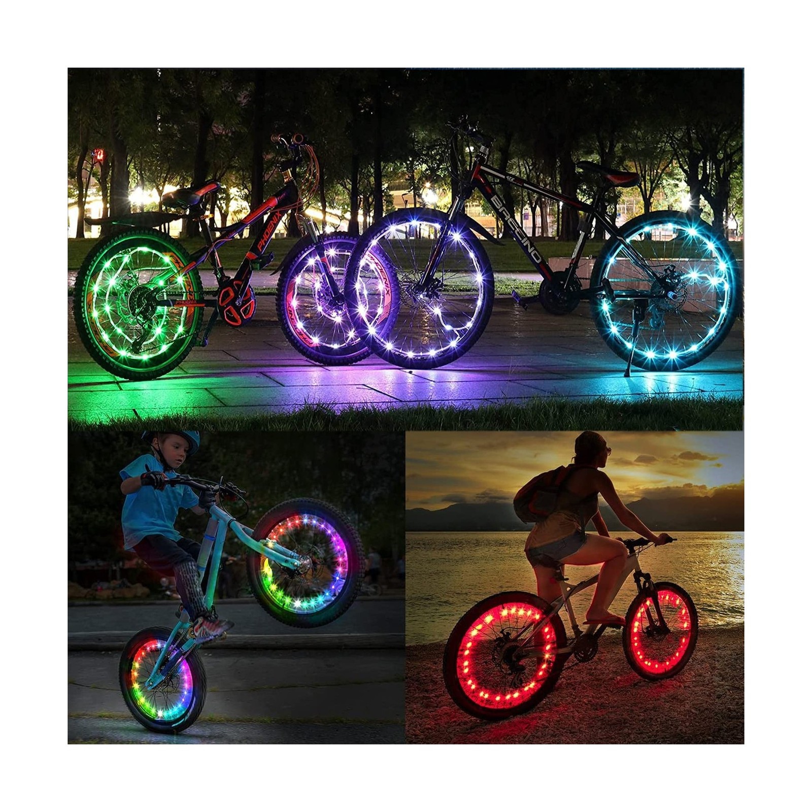 dobestyou LED Bike Wheel Light，Night Cycling Bicycle Wheel Ligh… FAST U