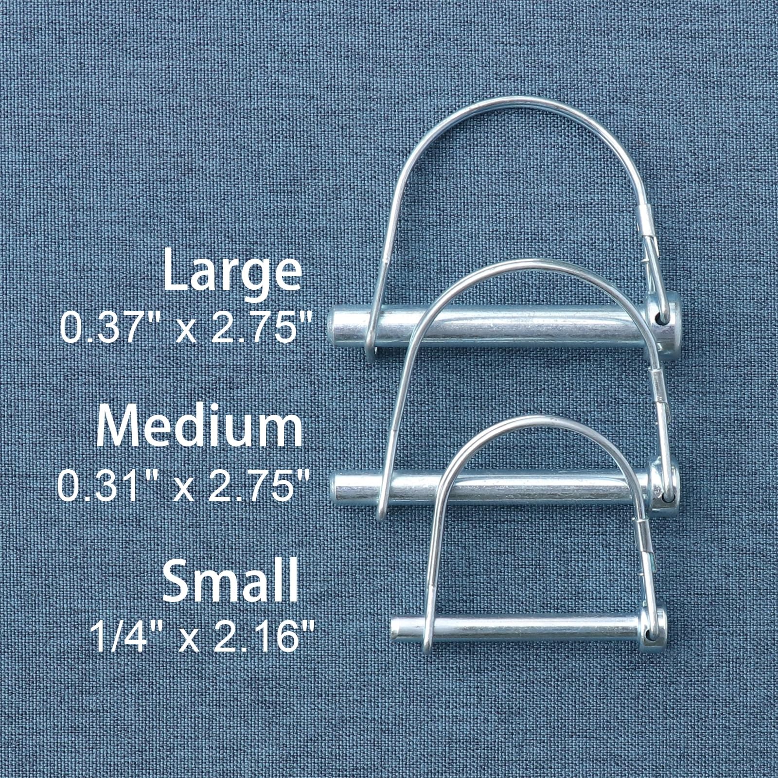 Trailer Coupler Pin, 2Pcs Tivnhuils Hitch Pin Zinc Small, 2PCS