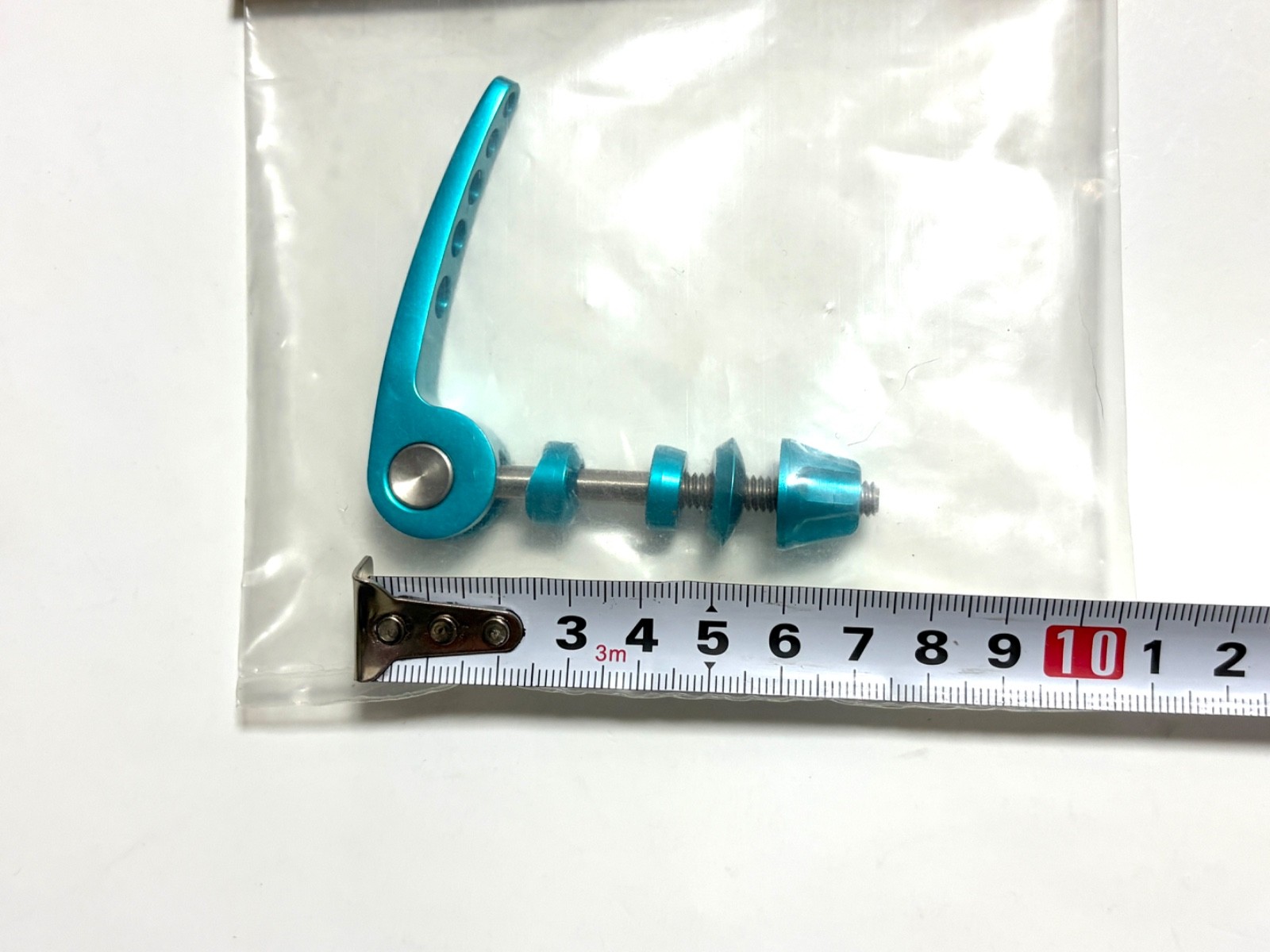 NOS FAT FEATHER Ti Rod QR Skewers Set Turquoise USA MTB 100/135mm