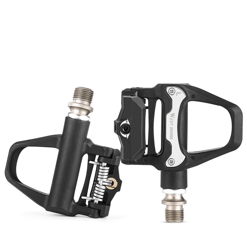 WEST BIKING DU Sealed Bearing SPD Road Bike Bicycle Clipless Pedals 6°Cleats