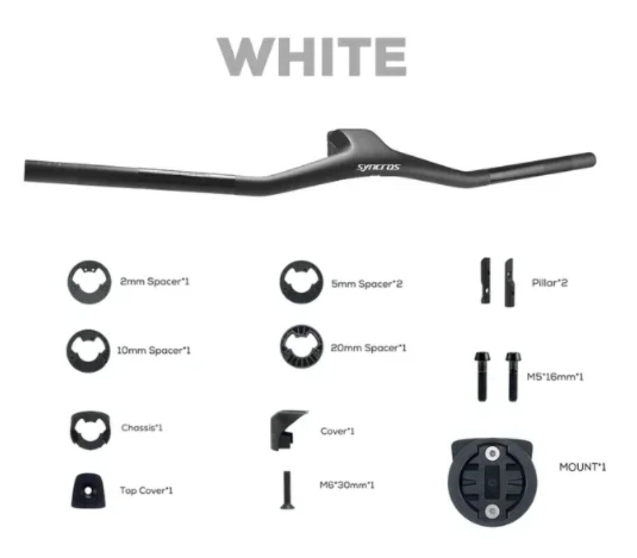 -40° Degree 740mm Full Carbon Fiber Integrated Cockpit MTB Bicycle Handlebars