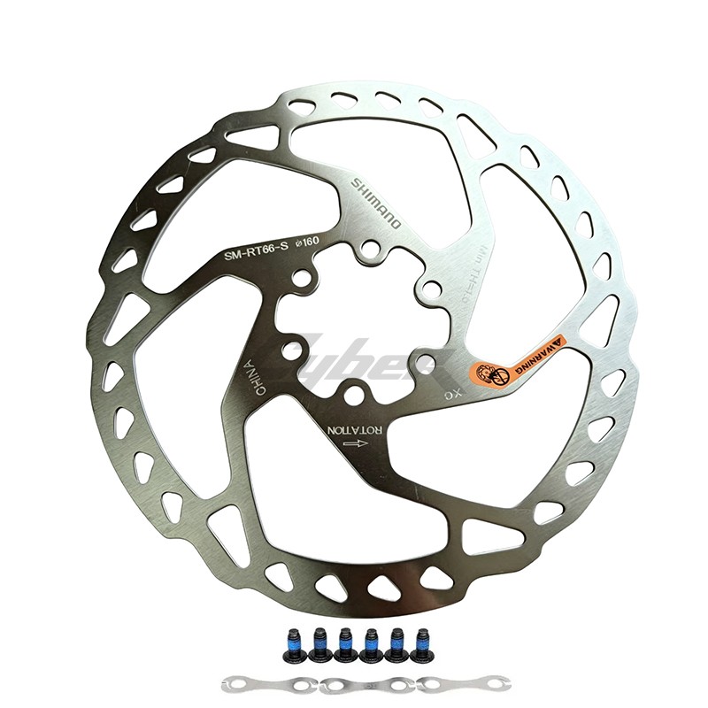 Shimano SLX RT66 6-Bolt Disc Rotor 160mm 180mm with Bolts & Lock Washers (OE)