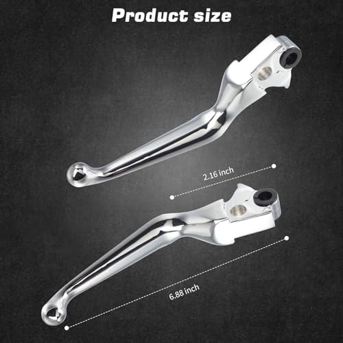 Chrome Brake Lever Motorcycle Clutch Hand Levers Compatible with Harley