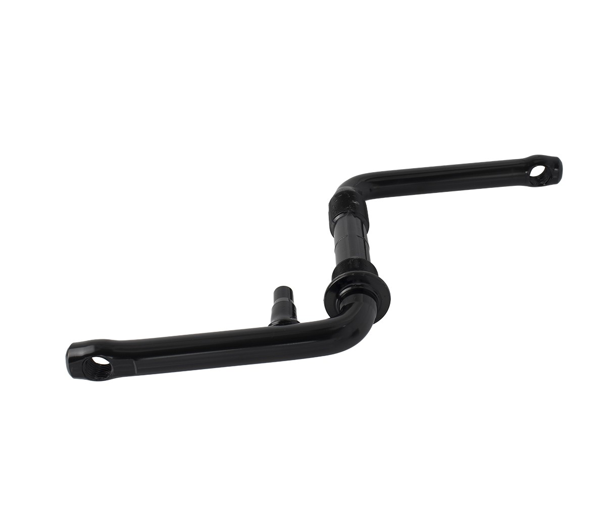 115MM GENUINE OG LOWRIDER BICYCLE STEEL ONE-PIECE CRANK IN BLACK