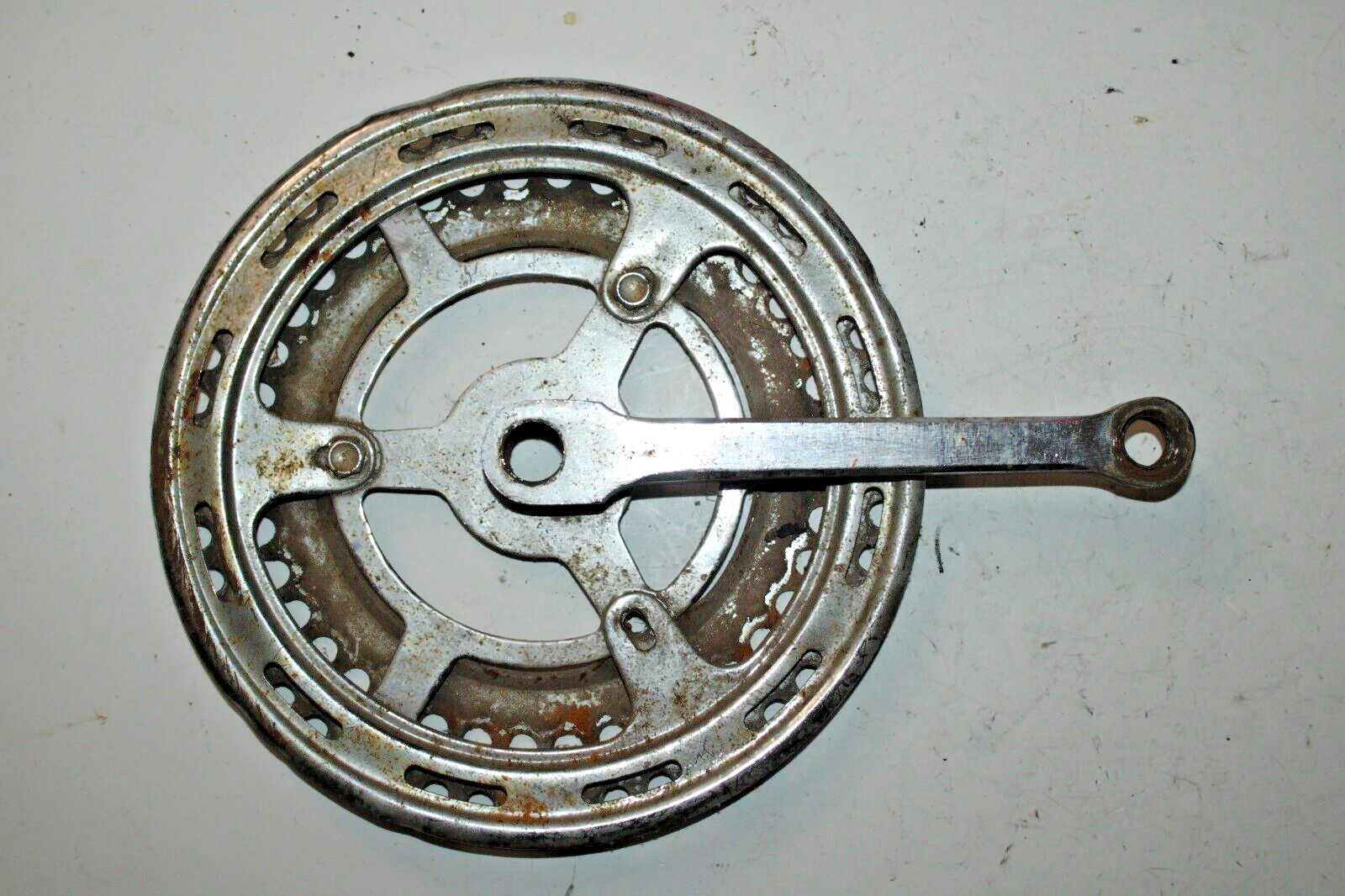 Vintage Double Drive Crank Arm BCD93-3 165mm 48/40T Touring Cotter USA Shipper