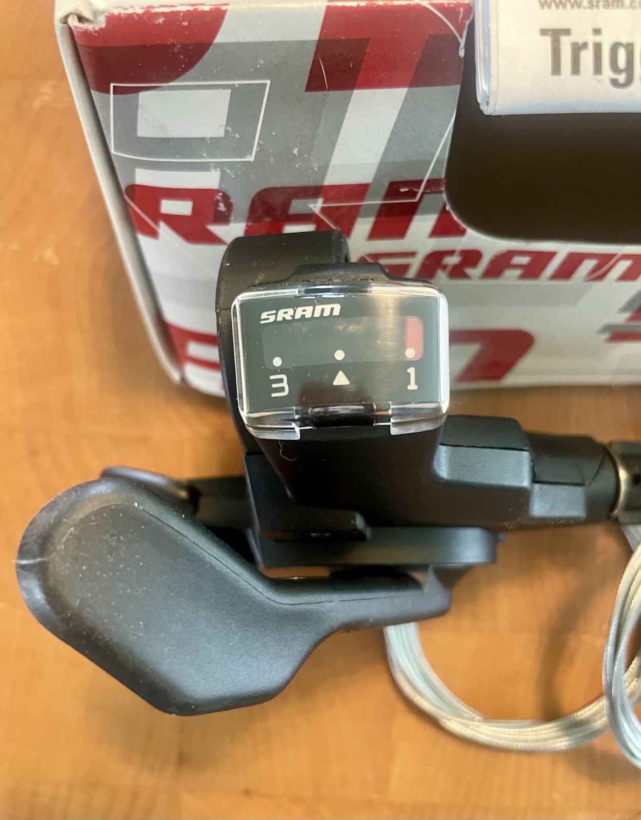 SRAM X4 Trigger Shifters Black, Pair, 3×8 Speed Complete W/cables NEW!