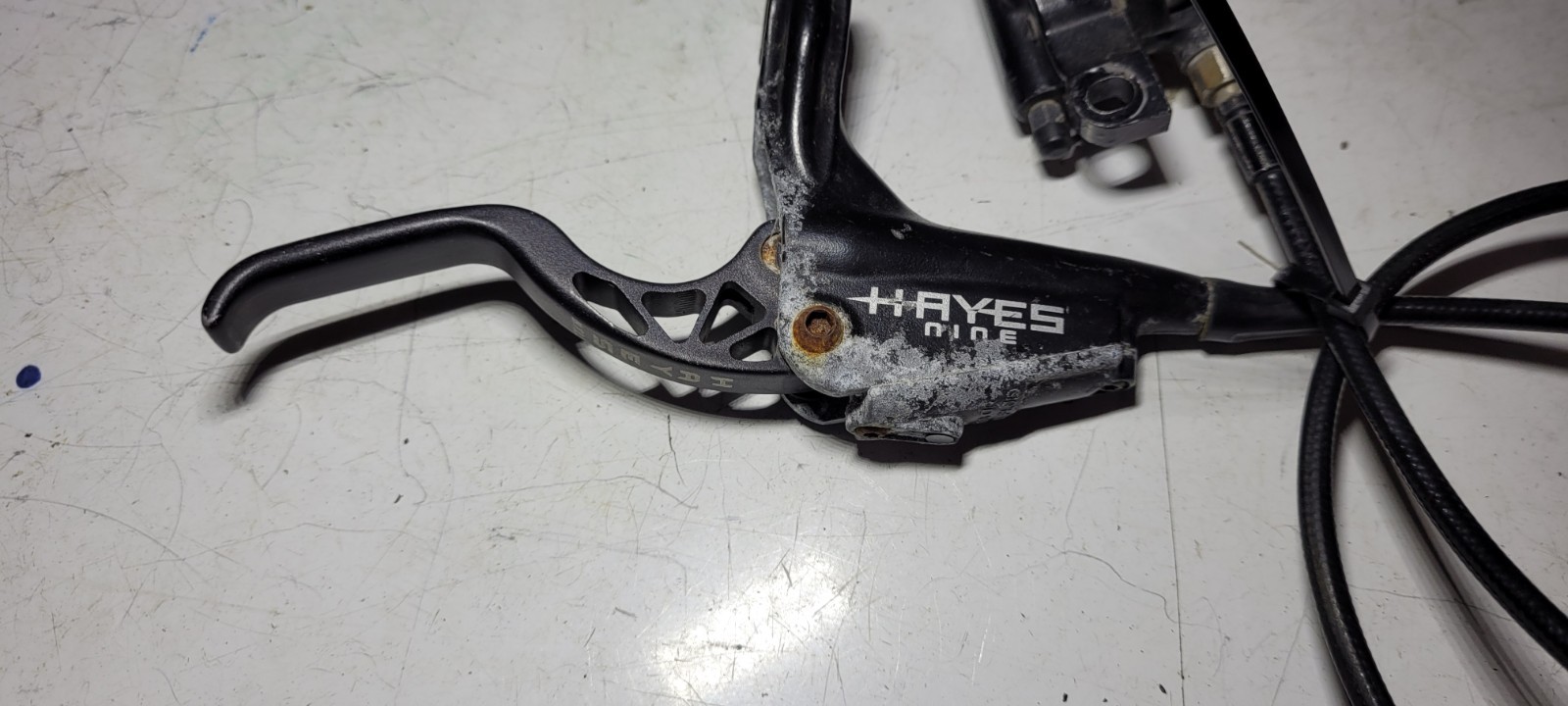 Hayes Nine Hydraulic Disc Brake Set Front & Rear Levers Calipers Hoses FOR PARTS
