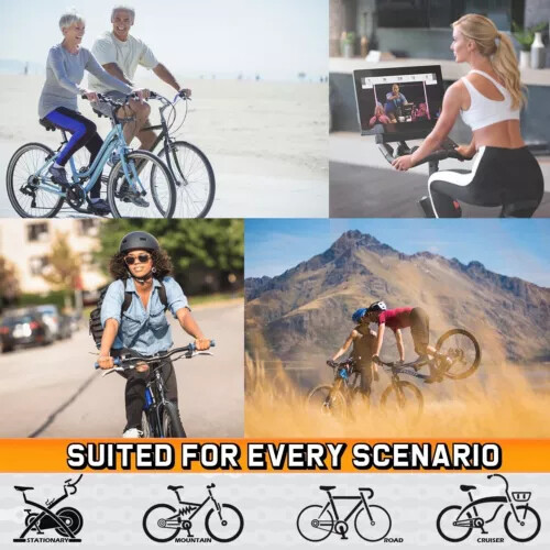 Extra Wide Big Bum Bike Bicycle Saddle Seat Gel Cushion Sporty Soft Comfort Pad