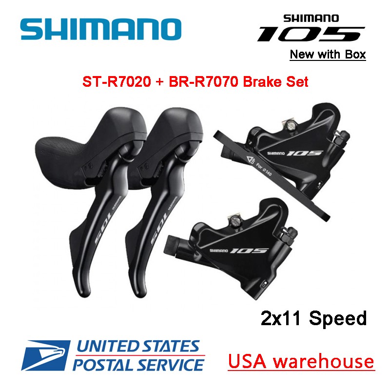 Shimano 105 ST-R7020 BR-R7070 2×11 Speed Hydraulic Disc Brake DUAL CONTROL