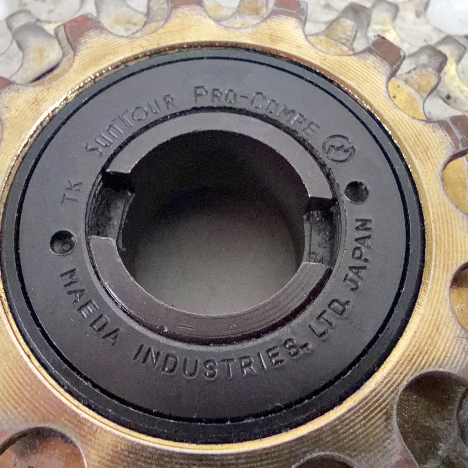 Vintage Suntour Pro-Compe 5-Speed Gold Freewheel 14-32T 32 Maeda Japan