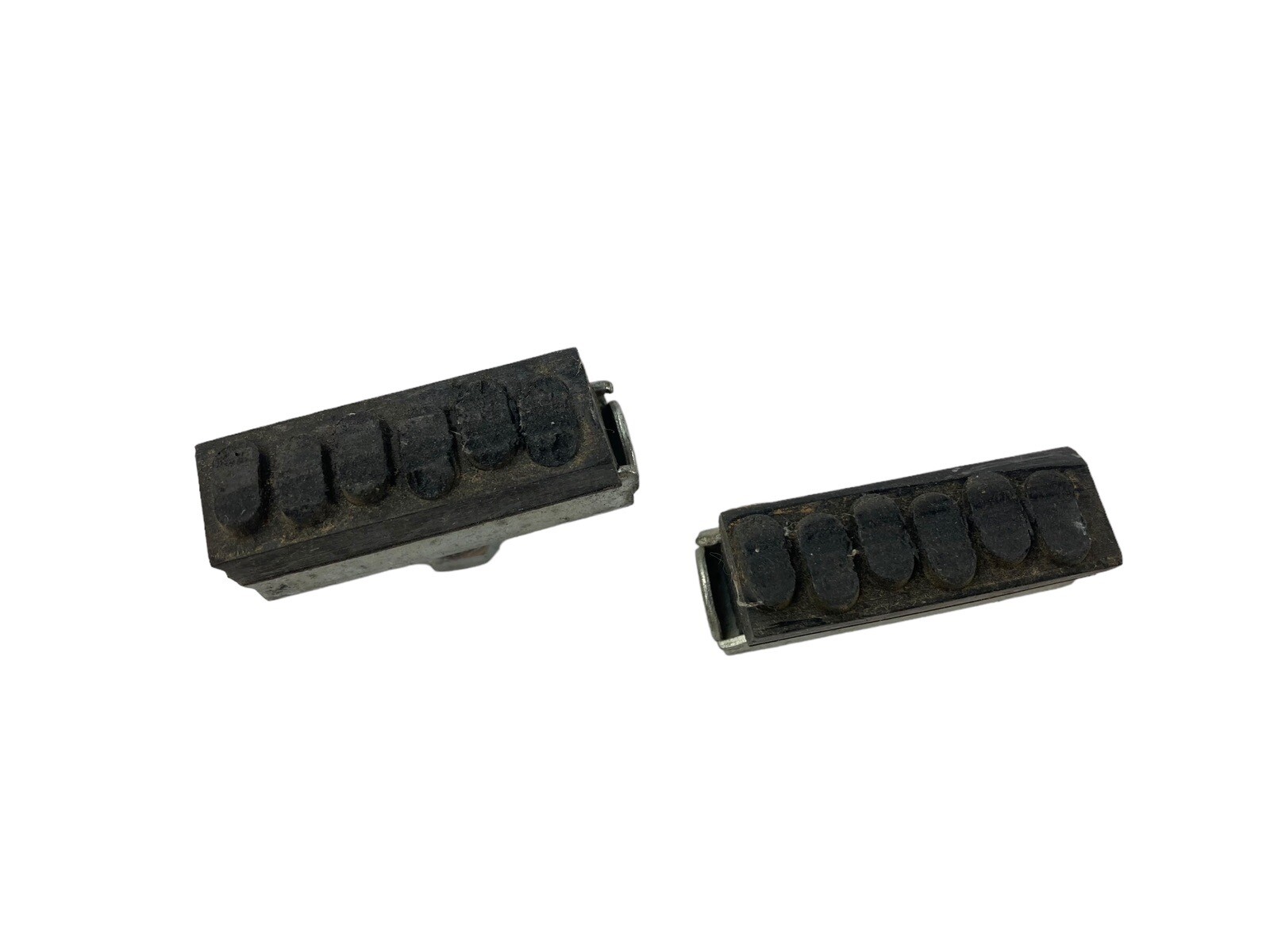 1 pair vintage brake shoes unbranded pads rubber shoes used