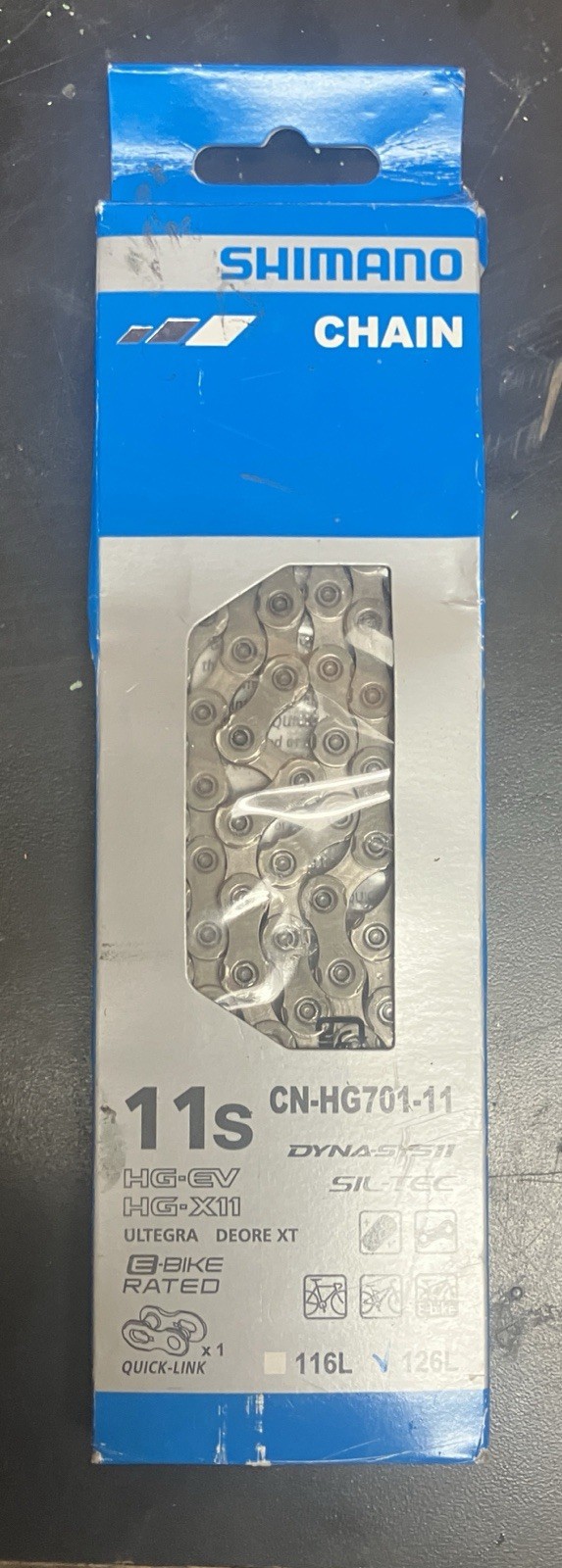 Shimano New Bike Chain 11s 116L CN-HG701-11, E-Bike Rated