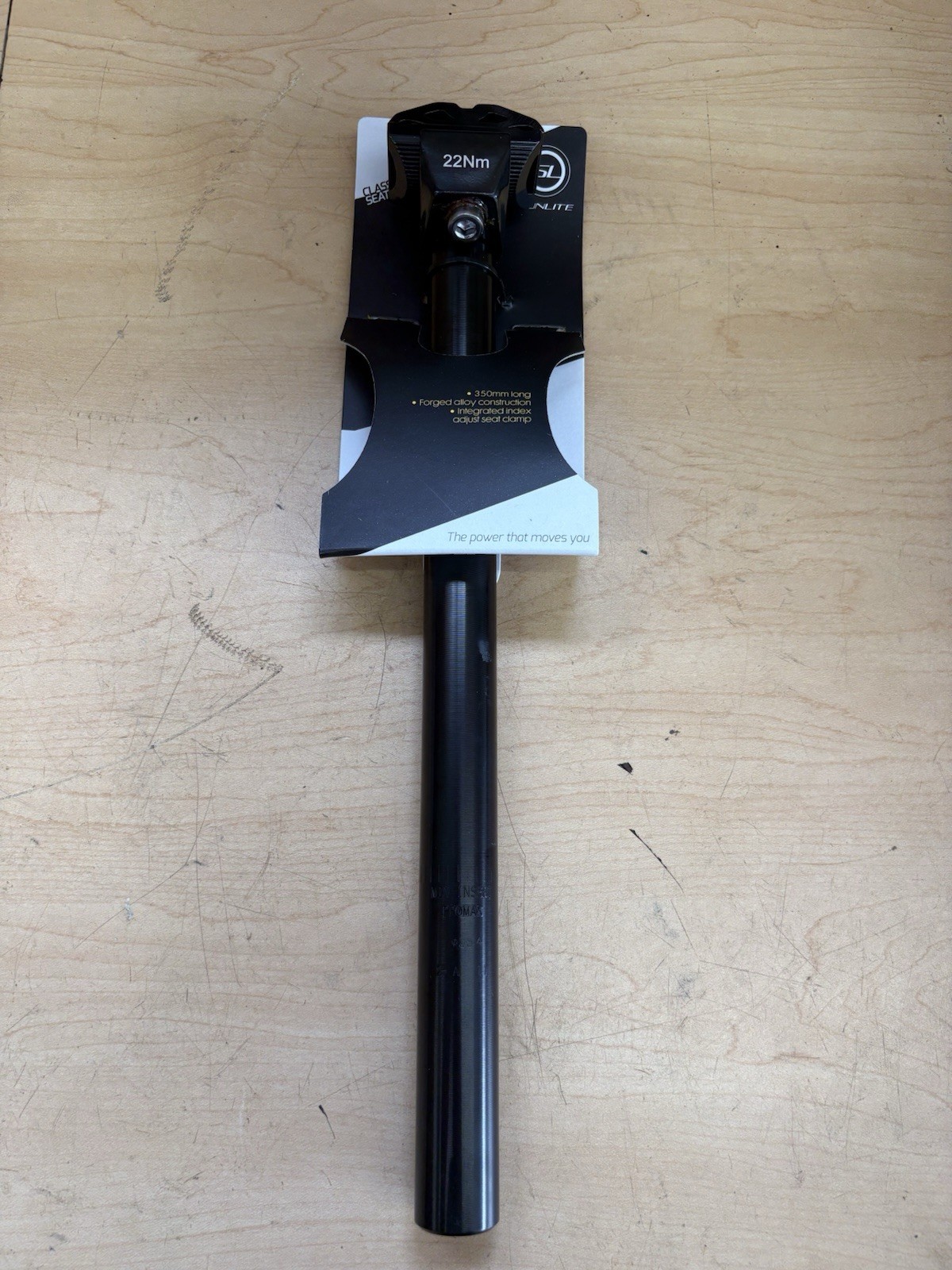 Sunlite Alloy 25.4 X 350mm Seatpost 25mm Offset Black Seat Post