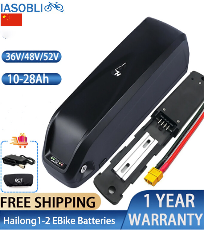 48V 20Ah Hailong E-Bike Battery 36V 48V 52V 18650 li-ion Cell for 0-1500W Motor