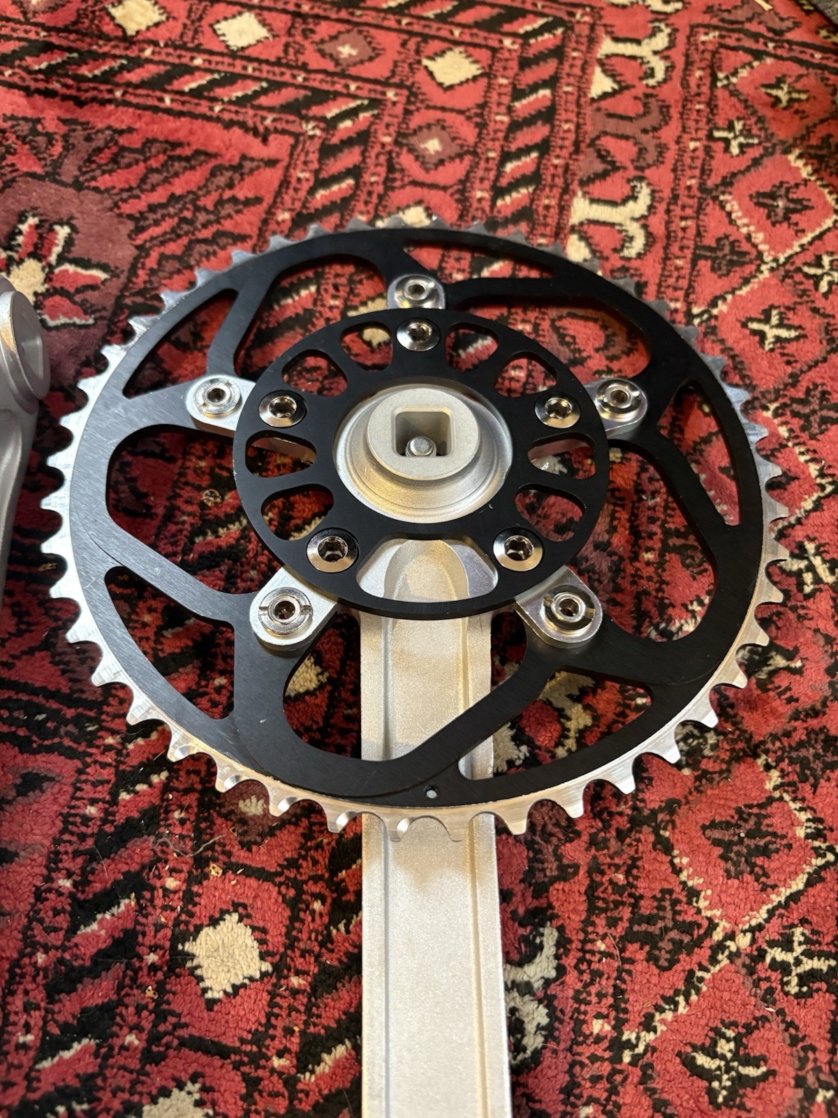 Race Face Forged Silver/Black 170mm Square Taper 46T