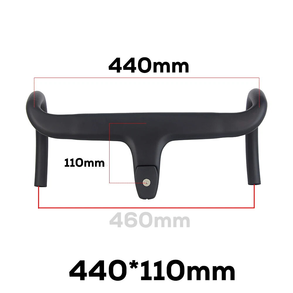 Road Bike Integrated Handlebar Cable Di2 Full Carbon Handlebar with Spacers Part