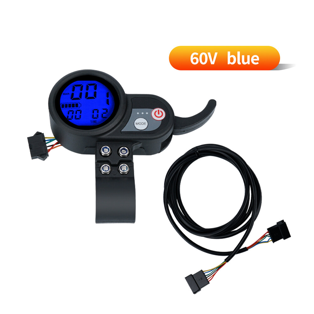 36V 48V 52V 60V Electric E-Bike Scooter LCD Display Dashboard Screen Accelerator