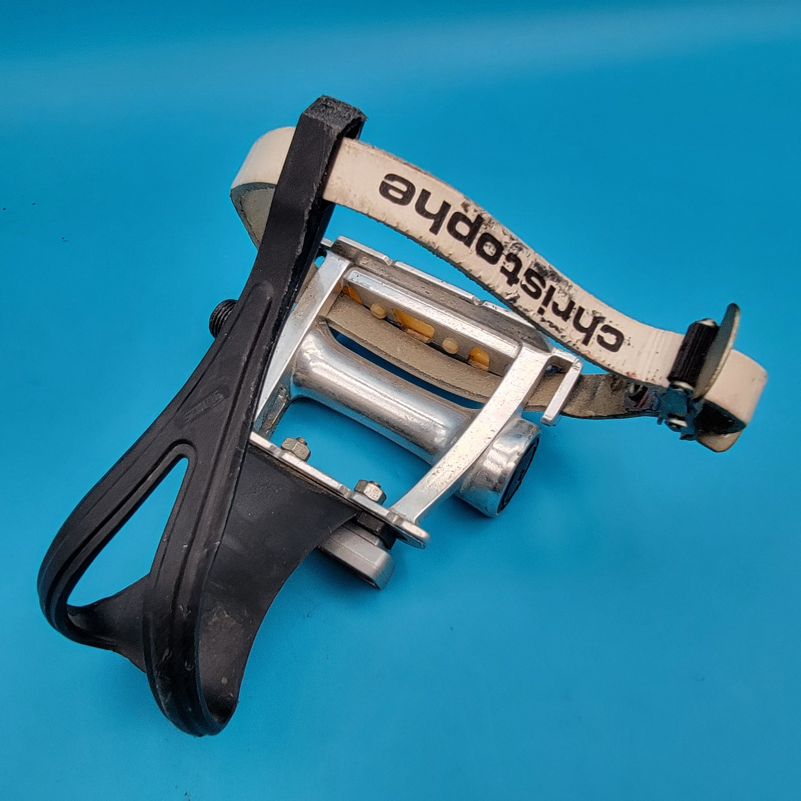 SR SP-250 Toe Clip & Strap Bike Pedals Sakae Cages Christophe Straps Fixie e4
