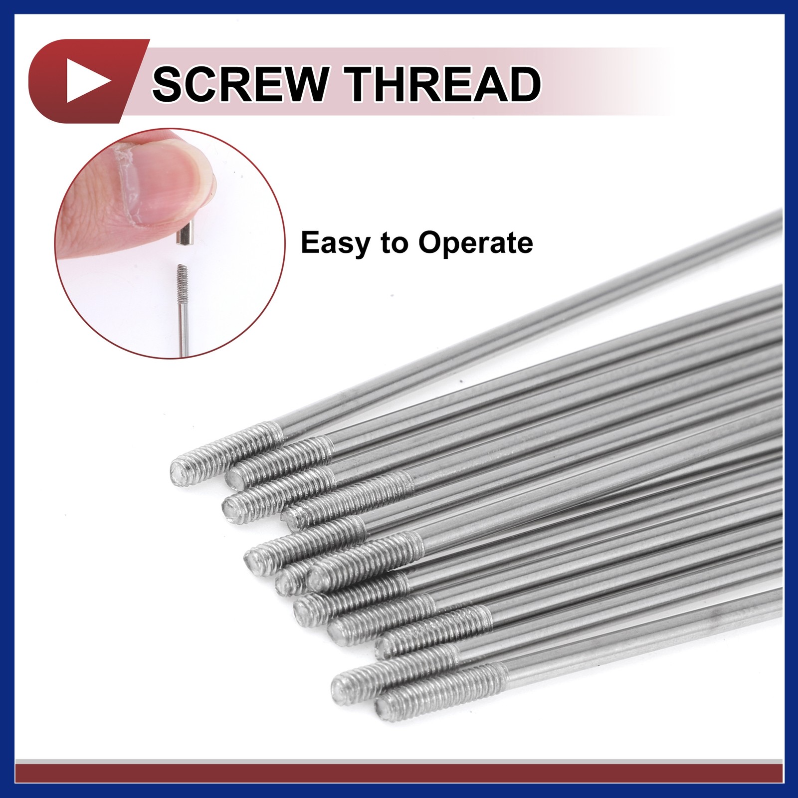 12Set 14G Bicycle Spokes 285mm Bike Wheel Spoke 304 Stainless Steel