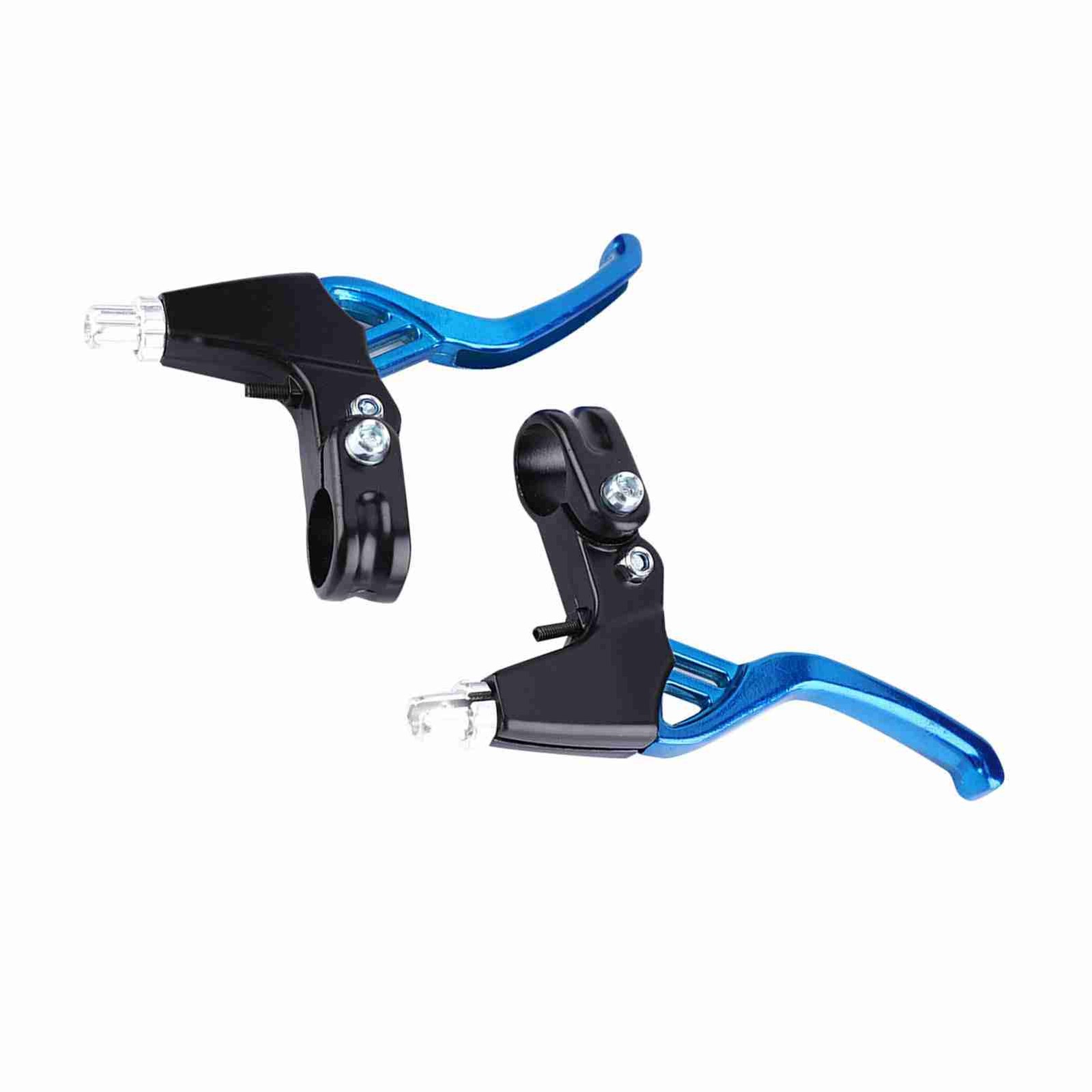 (Blue) 1Pair Alloy Brake Levers Lightweight Durable For Mountain Bikes Excellent