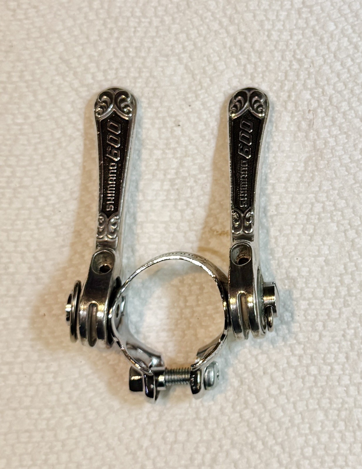 Vintage Shimano 600 Arabesque Downtube Shifters Clamp-On 28.6mm Friction Road