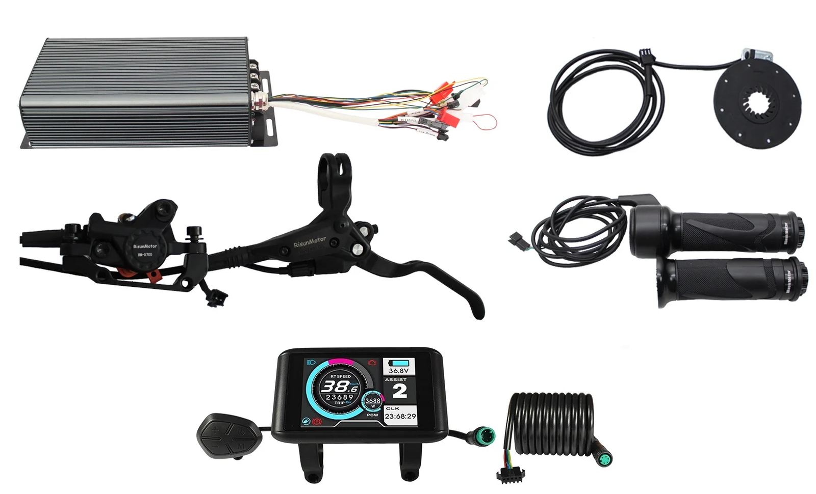 20/24/26×4.0″ 48V-72V 3000W-5000W High Power eBike Fat Wheel Rear Conversion Kit