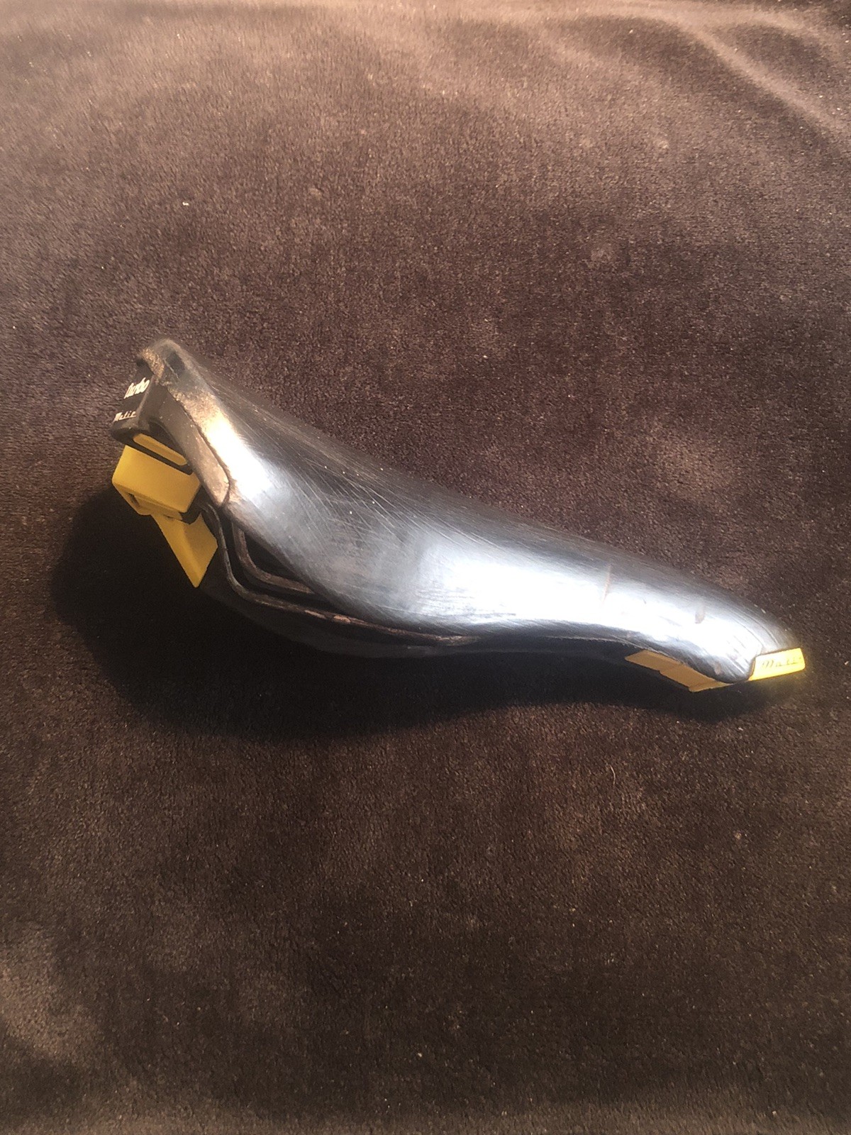Vintage Selle Italia Turbo Matic Saddle Yellow Turbomatic Seat 1991s Pat Pend OG