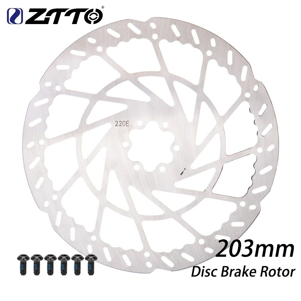 MTB E-bike 2.3mm Disc Brake Rotor Thicken 160/180/203/220mm Super Rigidity 6Bolt