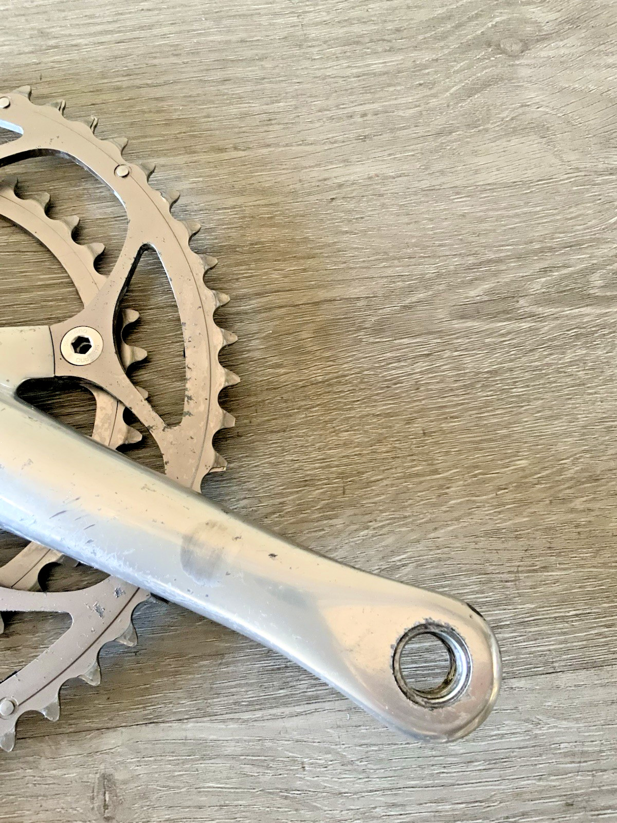 SHIMANO DURA ACE CRANKSET 7700 DOUBLE 172.5 MM ARMS 53-39 TOOTH OCTALINK