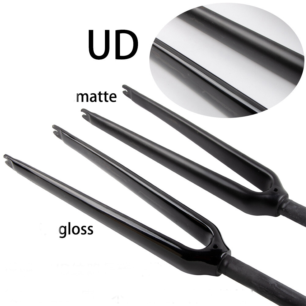 1″ Full Carbon Fiber Bicycle Fork 25.4mm* 700C Rigid Fork for Road Bike Forks