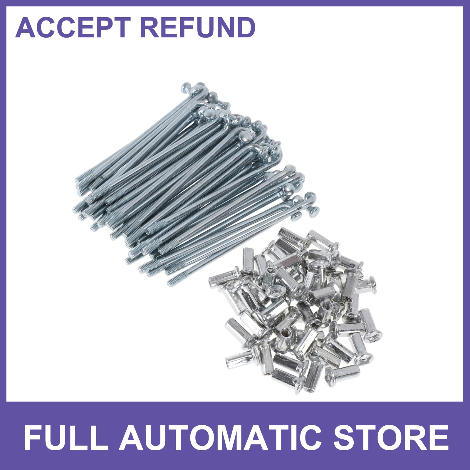 48Set 10G Bicycle Spokes 75mm Bike Wheel Spokes Carbon Steel Galvanized
