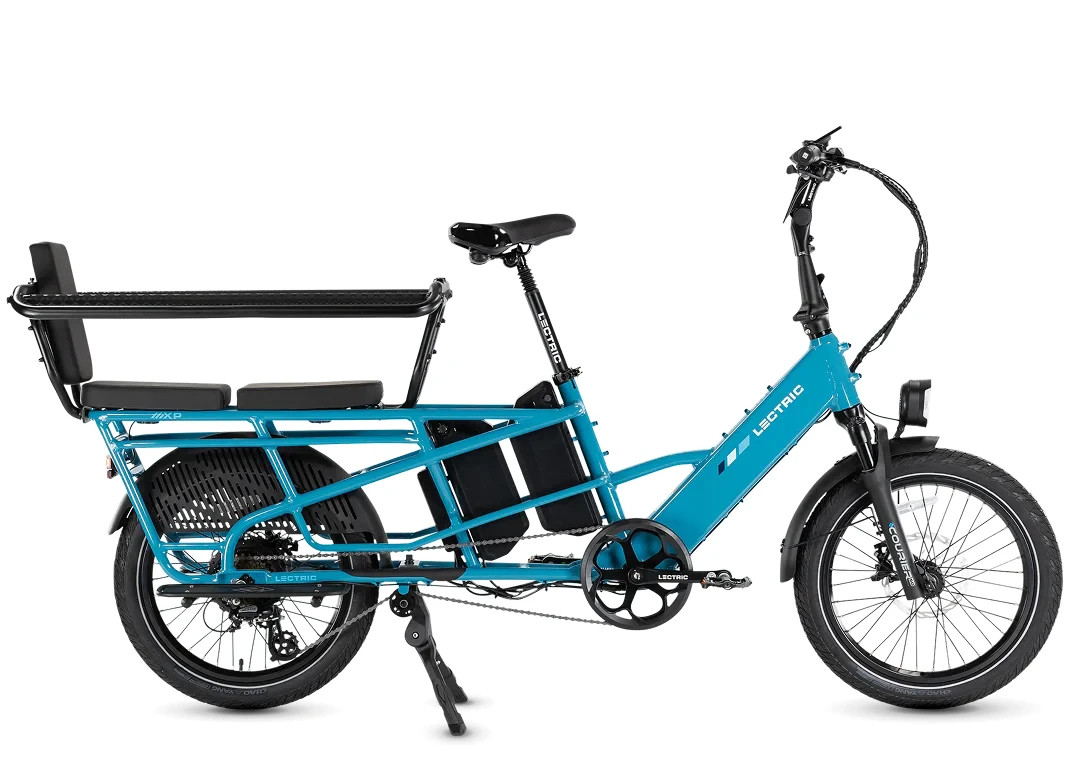 NEW Lectric 2 Passenger Seat + Storage Bag Kit for XPedition Cargo Electric Bike