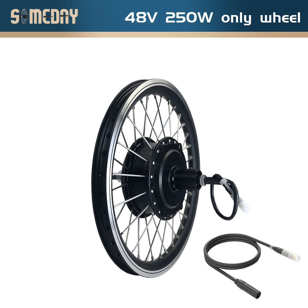 36V 48V 250W E-bike Conversion Kit Brushless Rear Cassette Hub Motor Wheel