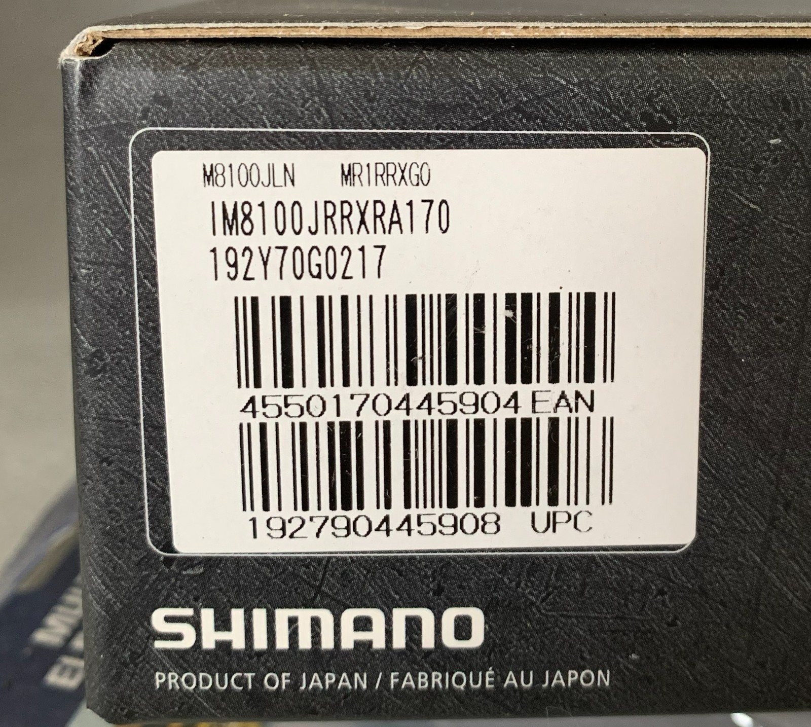 Shimano DEORE XT BL-M8100-R Right Disc Brake Levers/Calipers, 1700mm NEW