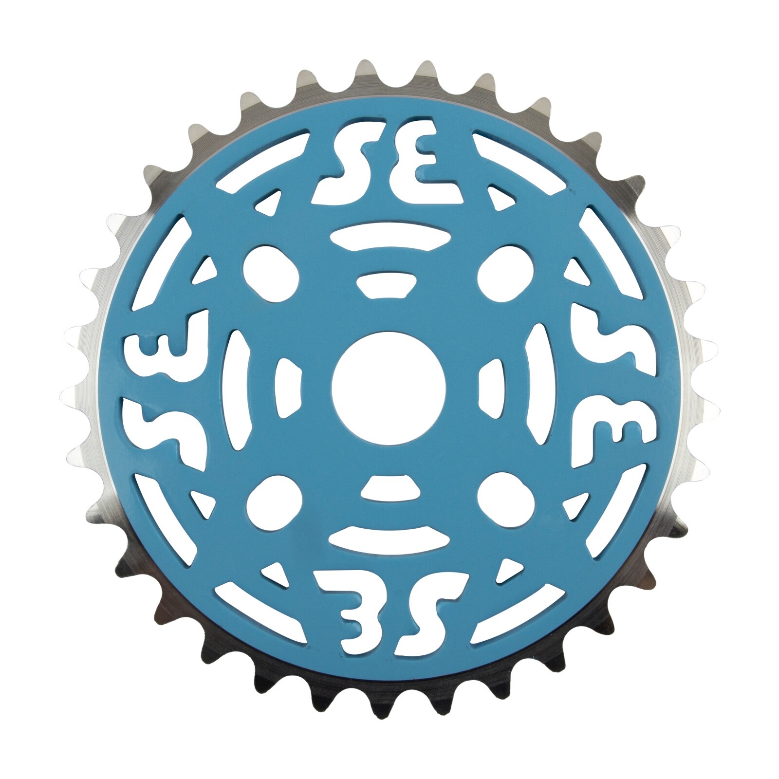 SE Racing Alloy BMX Single Speed Bike Chainring 33 Tooth 1/8″ Blue
