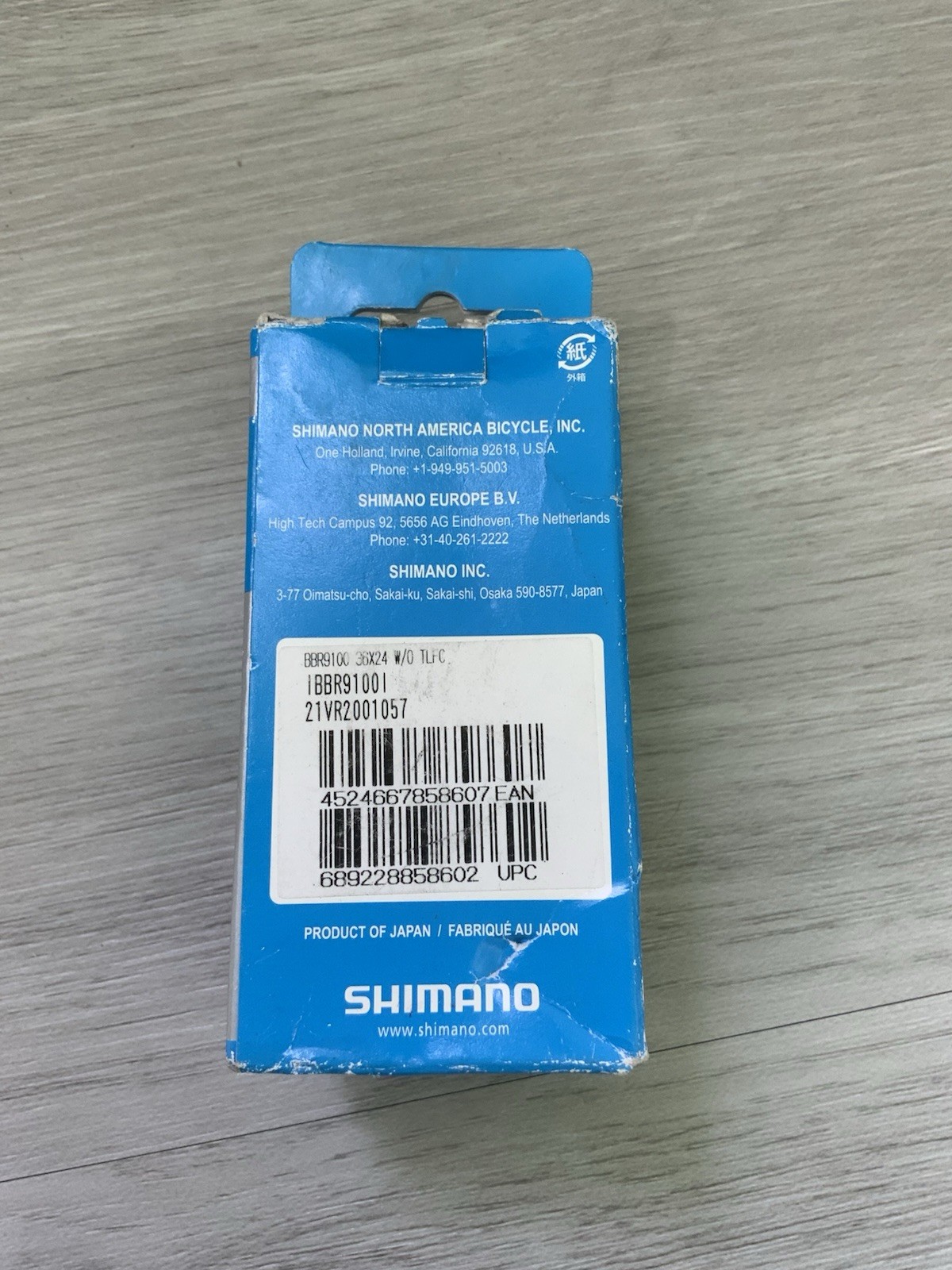 SHIMANO BB-R9100 DURA ACE BOTTOM BRACKET ITALIAN THREADING NEW