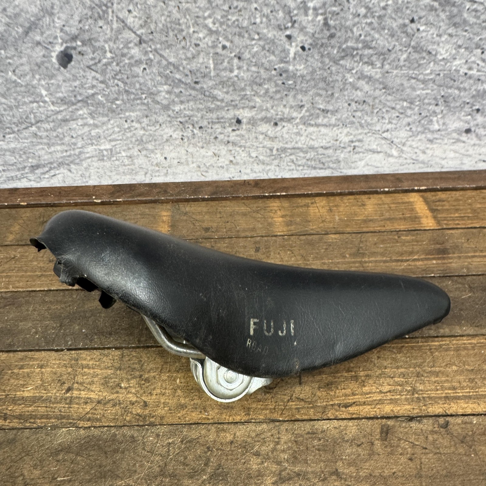 Vintage Fuji Road Look Bicycle Saddle Seat Black Road Racing Bike 70s 80s
