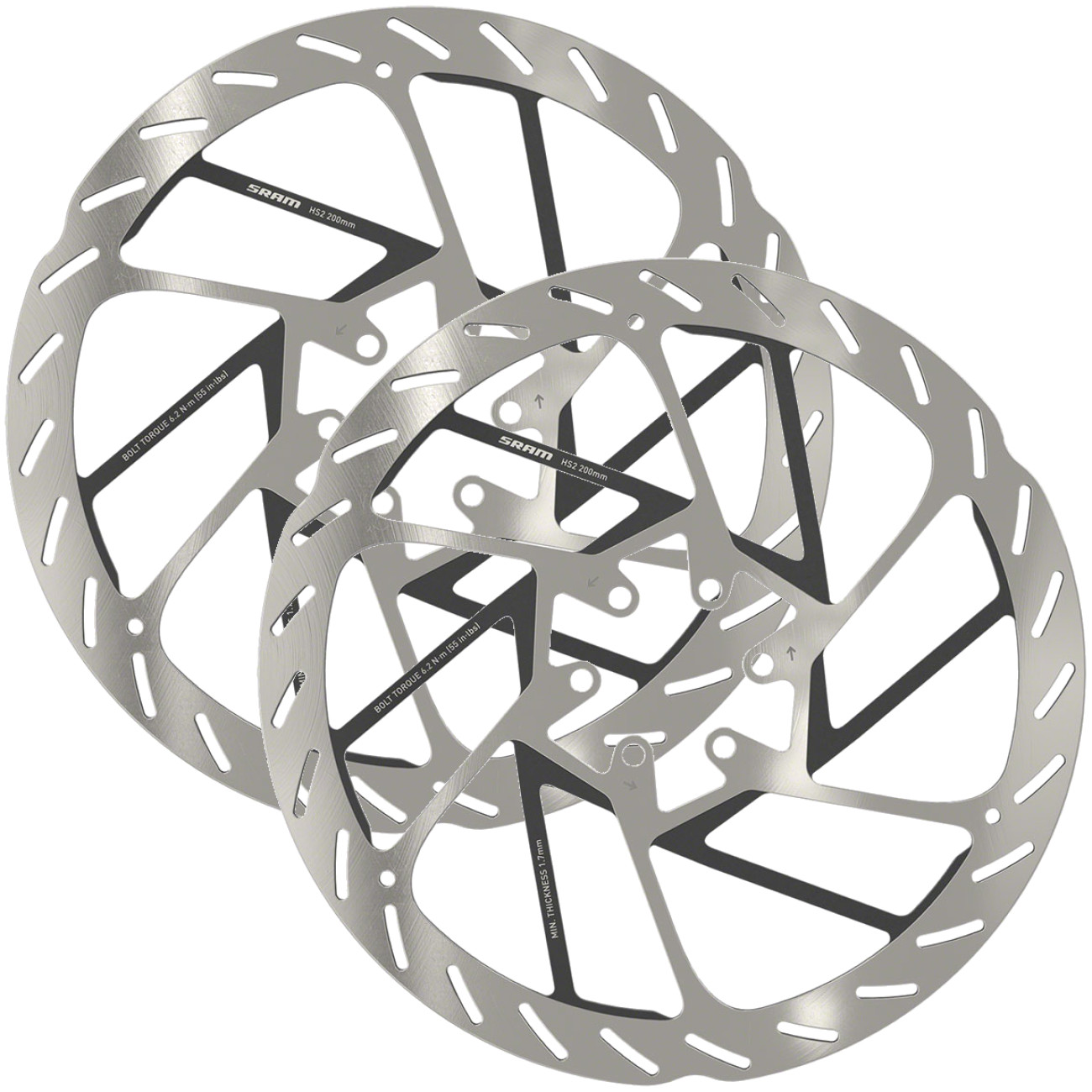 SRAM HS2 200mm Disc Brake Rotors – MTB Heat Dissipation, High-Performance