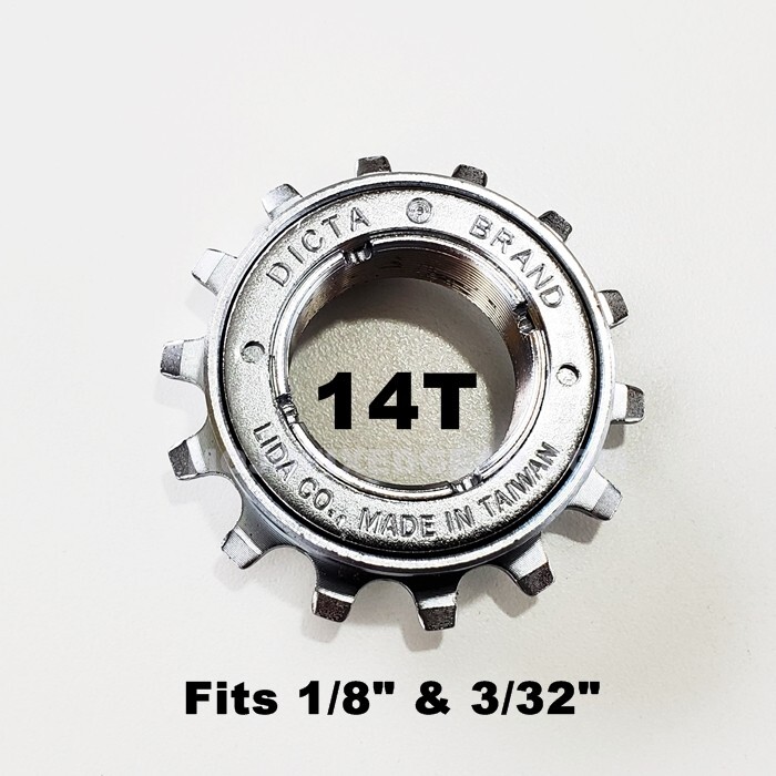 DICTA Freewheel Single Speed BMX 3/32″ & 1/8″ Chrome Plate 14T – for 30mm hub