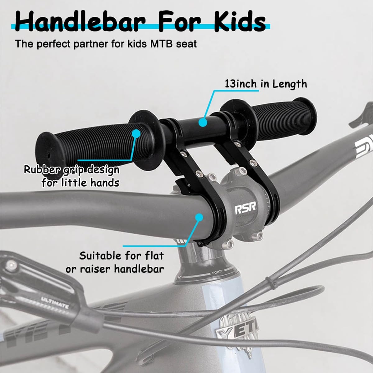 Kids Bike Handlebars Extender, 2 in 1 Child Bike Handlebar & Bicycle Handleba…