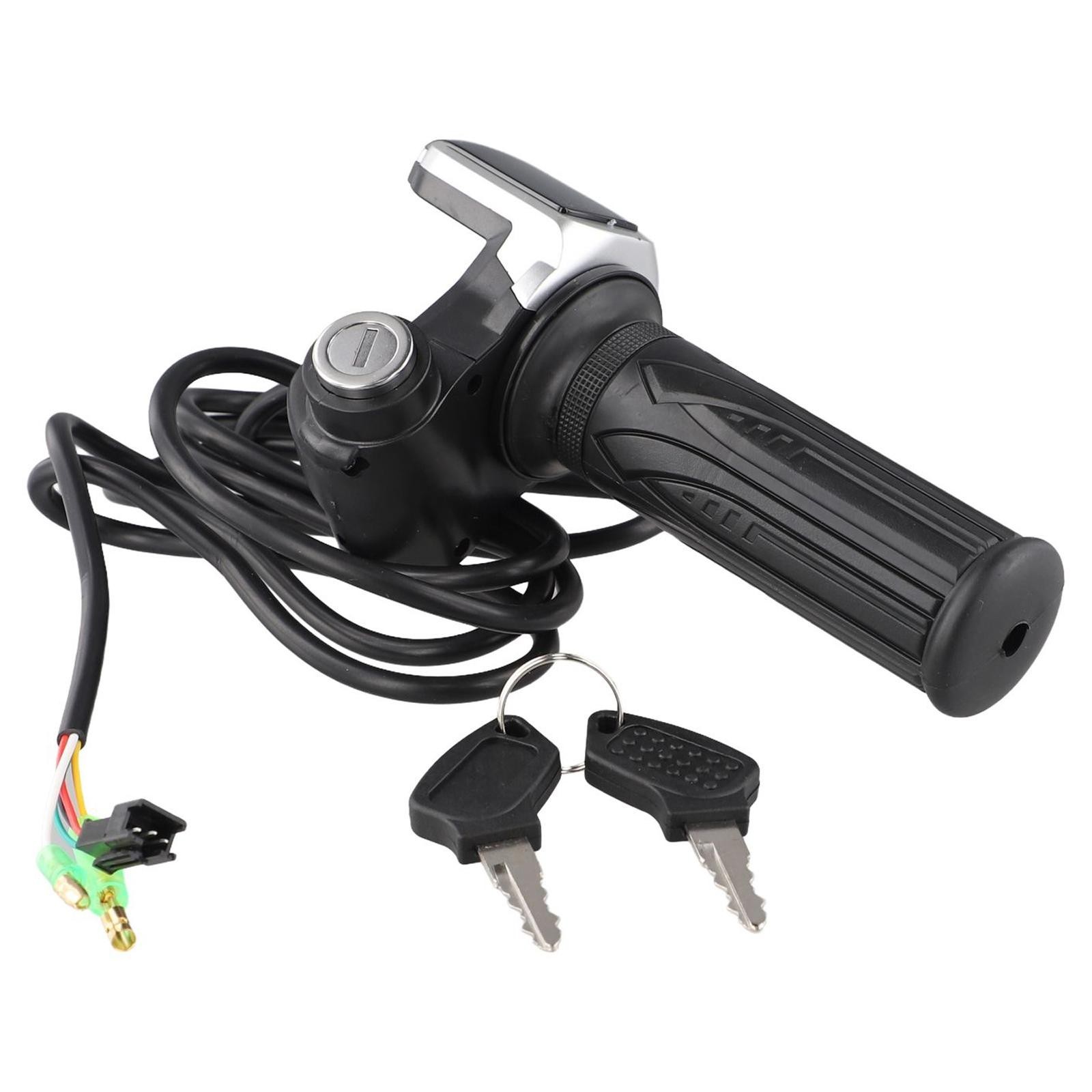 Throttle Grip Spare Speed Shifter Switch Key Lock Metal Outdoor Plastic