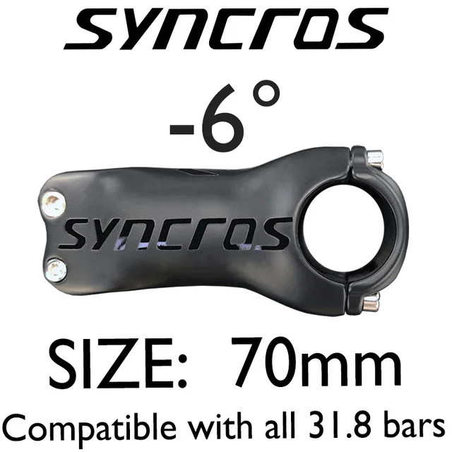 MTB Mountain/Road Bike Stem Angle 6/17 Degree 60-120mm Carbon Stem 28.6mm