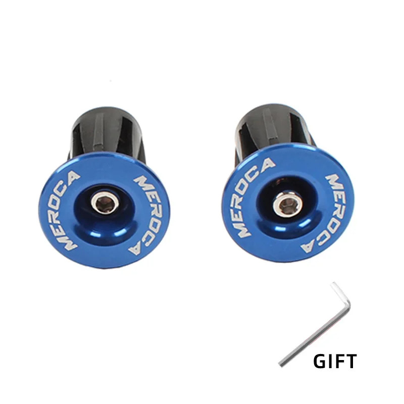 1 Pair Bike Handlebar End Plugs Aluminum Alloy MTB Road BMX Grip Caps
