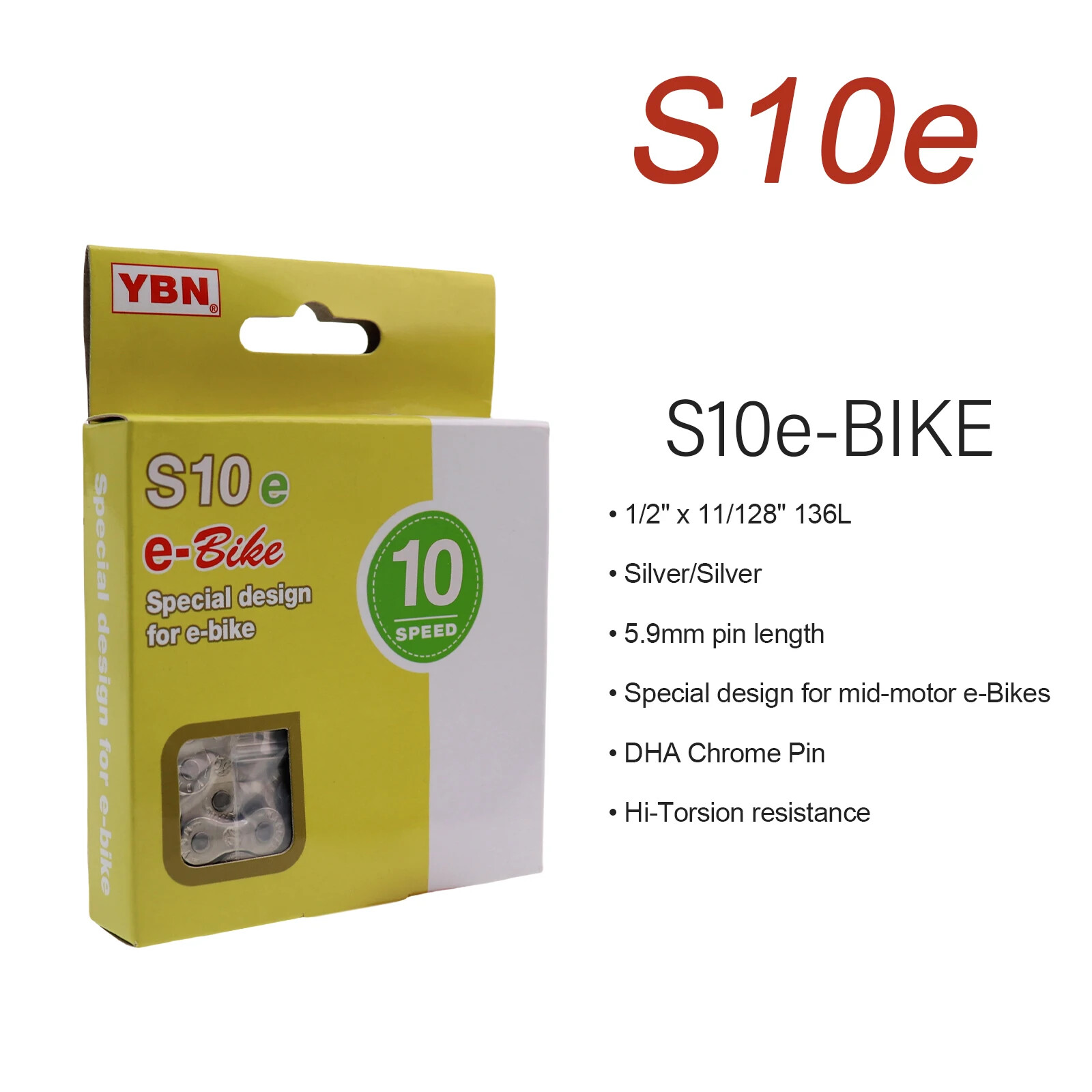 YBN Ebike Chain 8 9 10 11 12s Speed for Motor E-bike for BOSCH Bafang Shimano