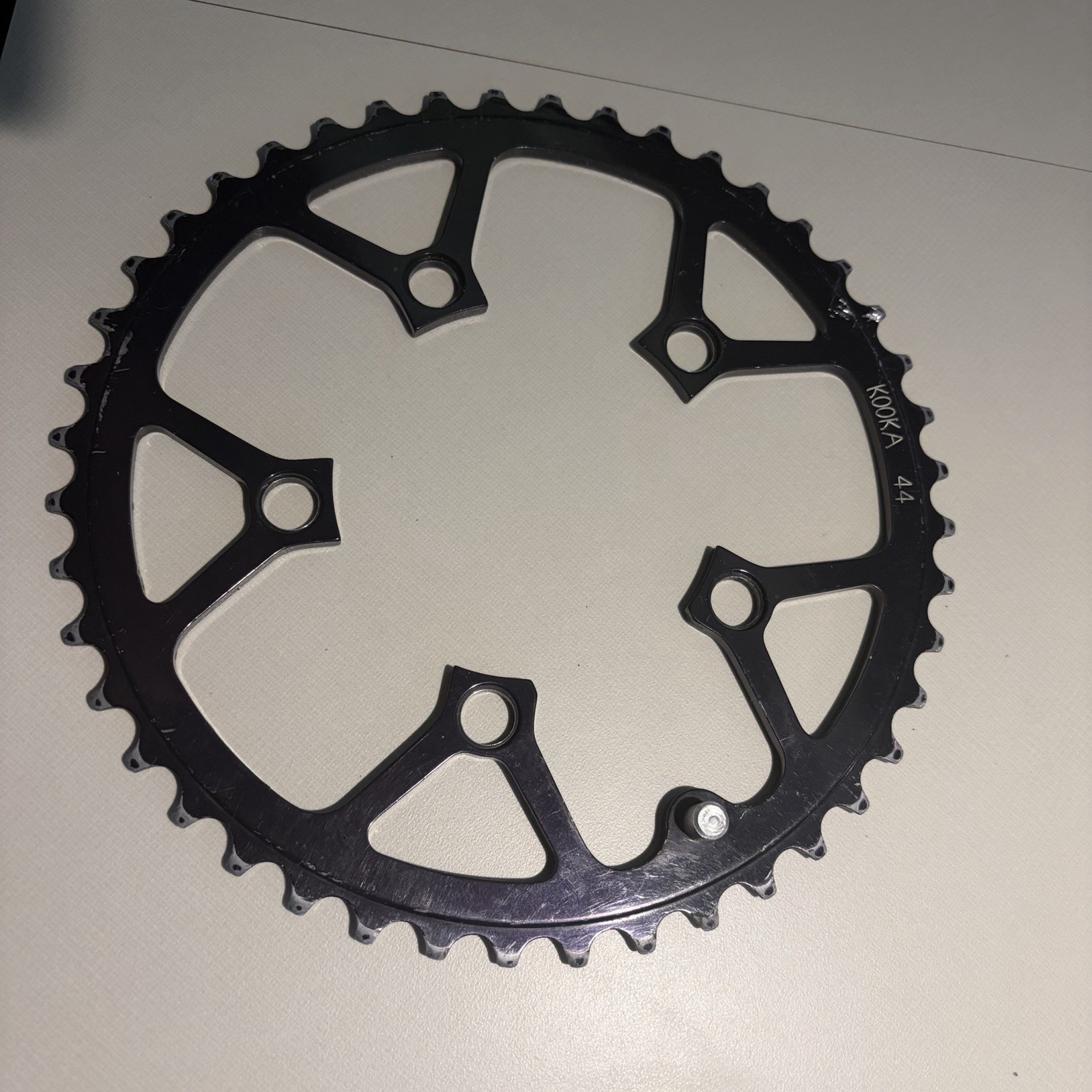 Kooka 44T Black Anodized Chainring 94 BCD USA Vintage MTB